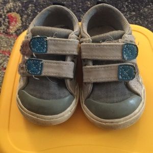 See Kai Run Russell Sneakers Grey/Teal Size 4